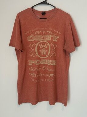 Obey Ruthless Downtown Street Savages XL Orange T-shirt